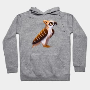 Cute Hawk Drawing Hoodie